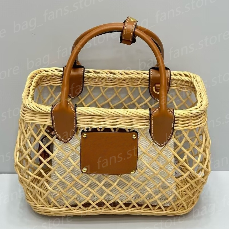 (go off picture not the description) Fashion Designer Woven Tote Bags Women's Shoulder Bags Summer Beach Style Holiday Bags