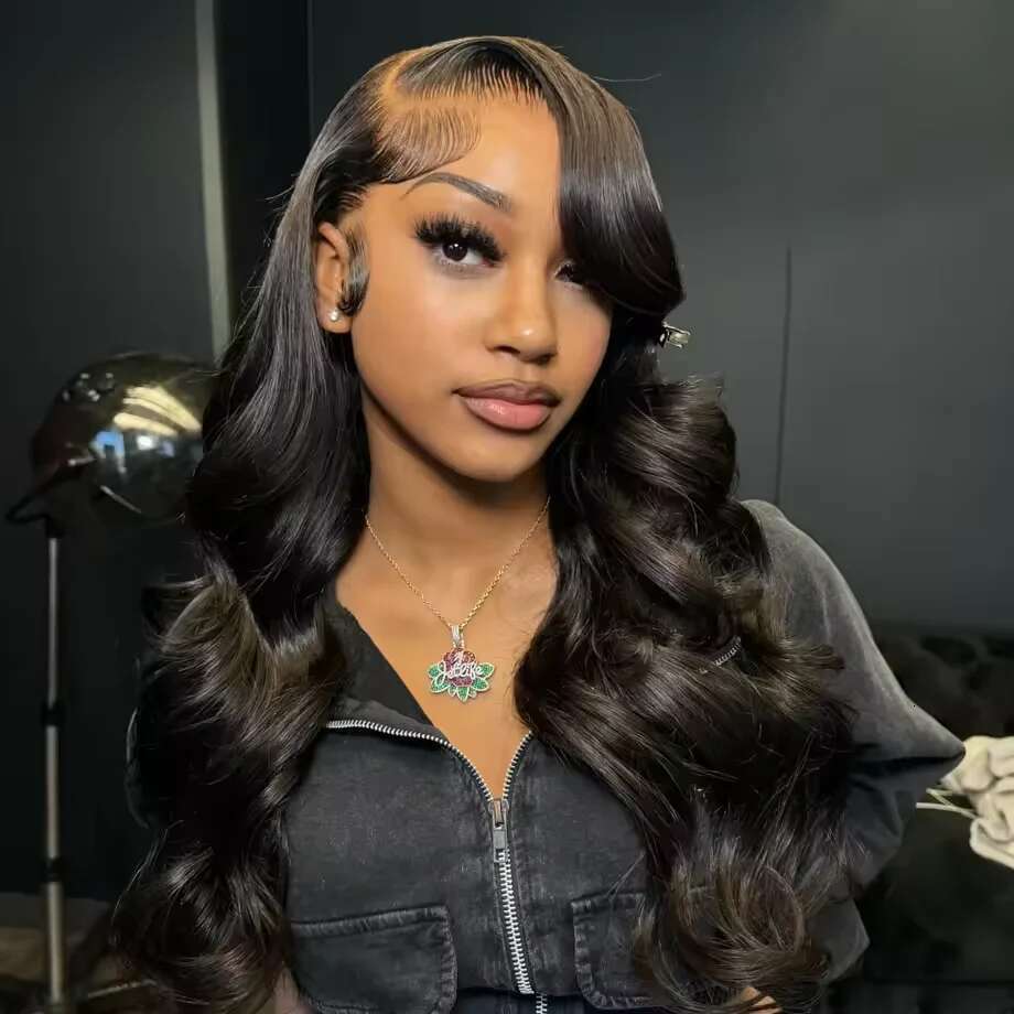 13x6 HD Transparent Body Wave Frontal Human Hair 30 40 Inch 13x7 Lace Front Wig 250 Density 6x6 Glueless Closure Wigs