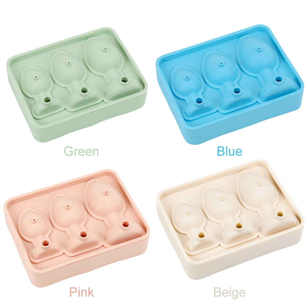 Silicone Prank Butt Plug Shaped Mold Reusable Prank Ice Cube Mold Tray Fun Shape Ice Cube Molds for Juice Drink 250517