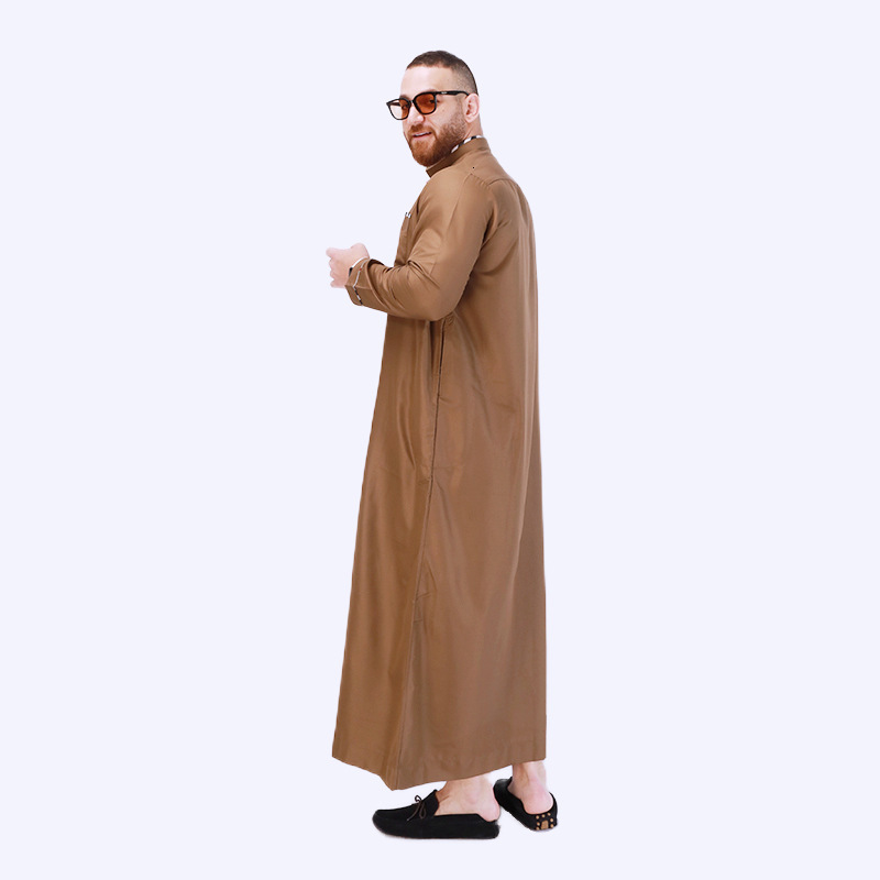 Fashion Designer Clothing New Classic Arab Robe Men's Muslim Ethnic Clothing 2025 New Style