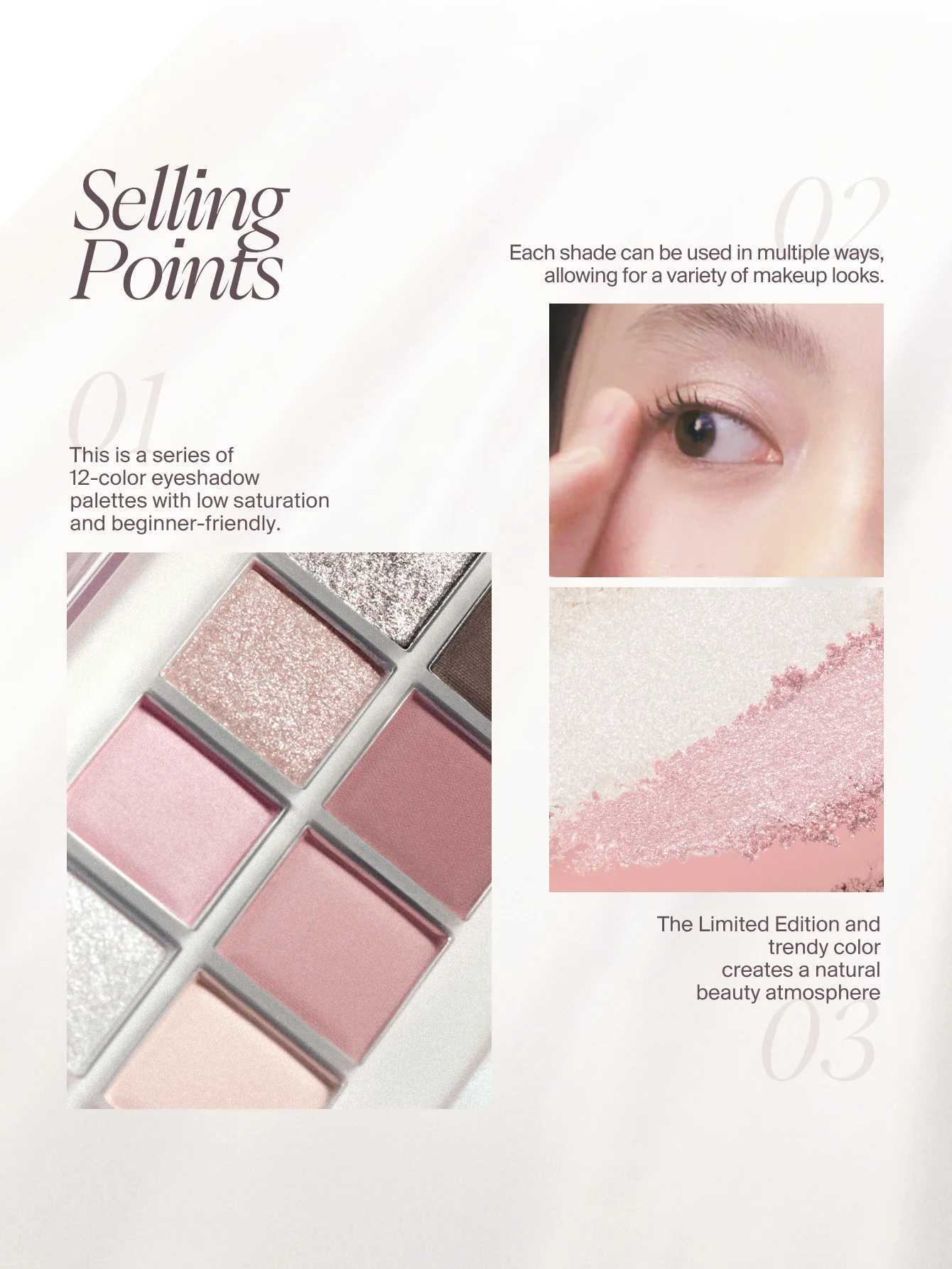 JOOCYEE New 12 Shades Oyster Palette The World is My Oyster Collection Waterproof Long Lasting W250520