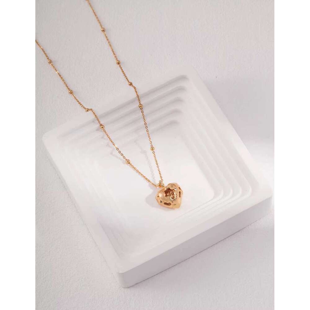 S Sier Plated PVD Stainless Steel Jewelry Hollow Heart Pendant Necklace Snake Chain Wedding Party Zircon