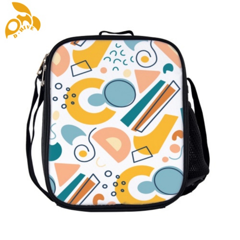Free shipping: fashion designer custom round beige, black semi-long lightweight, simple and portable casual schoolbags, insulated meal bags, pen cases