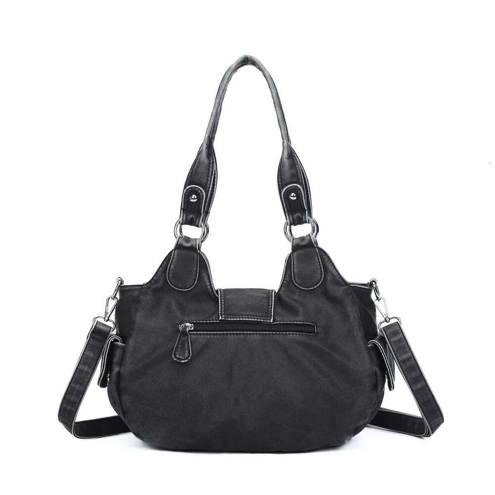 Women Handbag Leopard Top-Handle Bag PU Dumpling Multi-Pockets Shoulder Bags Phone Money Pack
