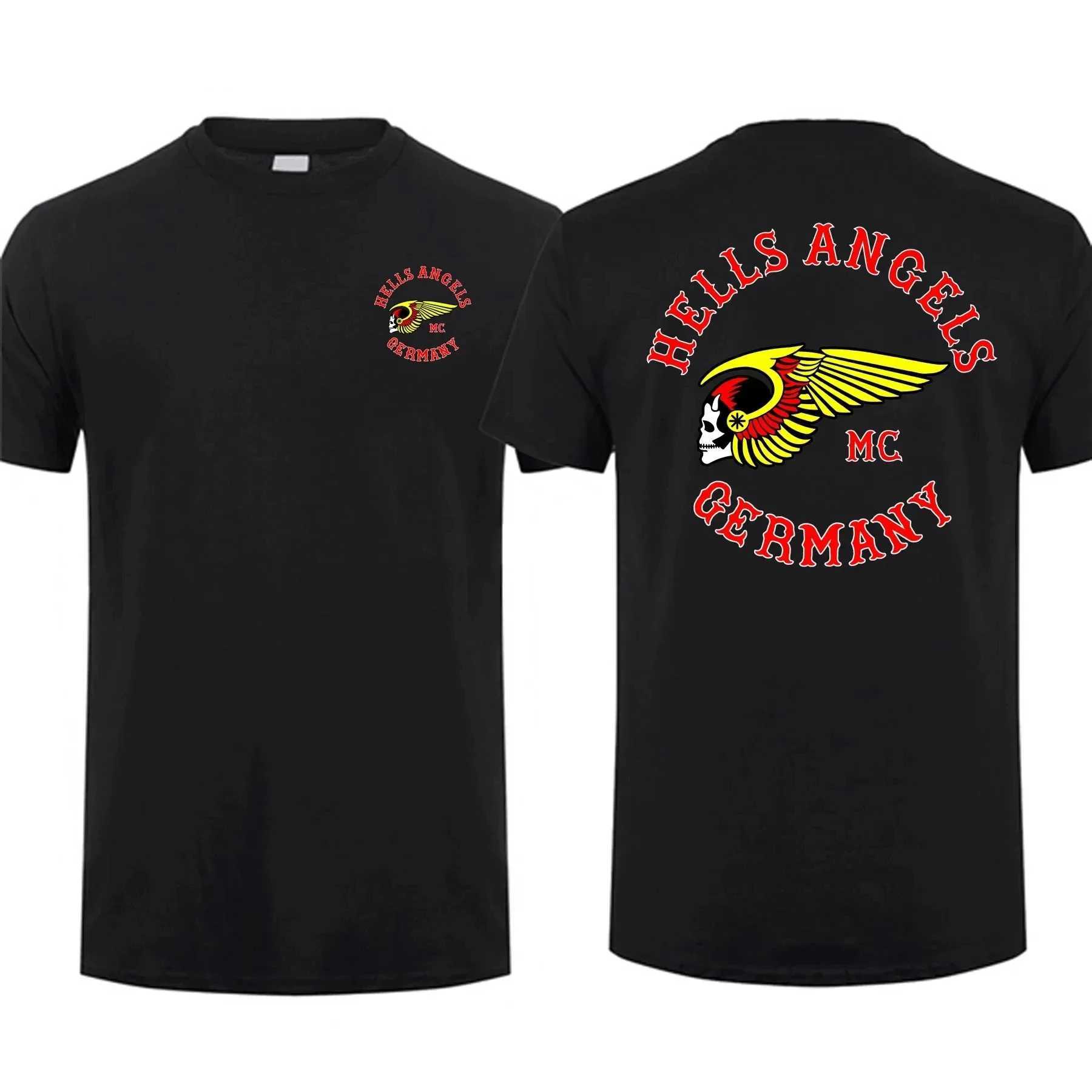 Leisure Fashion Cotton T-Shirt Amazing Mens Cotton T-Shirt Double Side Print Short Sleeve Shirt Angel Brothers Summer T-ShirtXJ250520