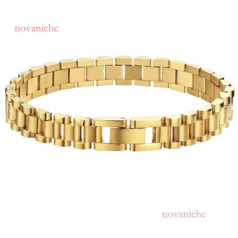 Autumn Cold Stainless Steel Gold Plated Watch Chain Bracelet