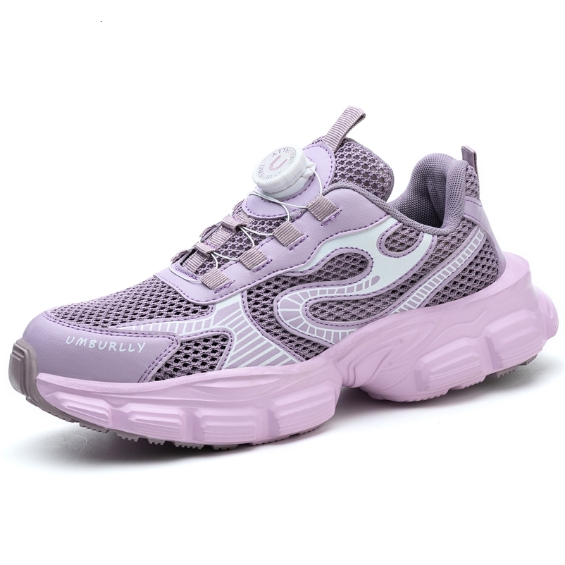 Summer button womens steel head safety shoes Smashing breathable upper Workshop factory shoes 250519