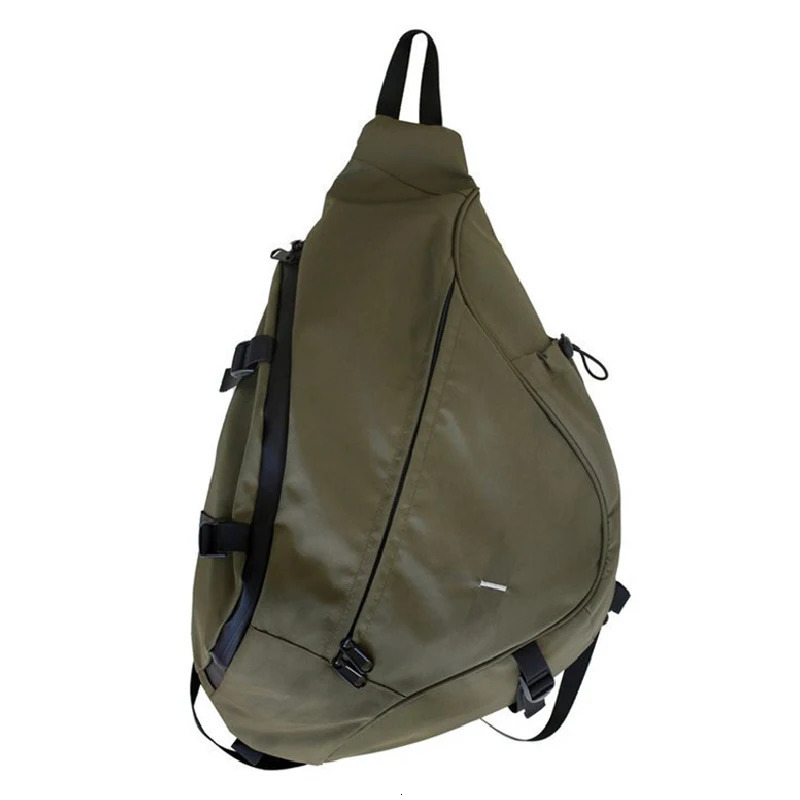 Large Capacity Mens Chest Pack Casual Hip Hop Travel Unisex Crossbody Bag High Quality Nylon Storage Shoulder Bag 250603