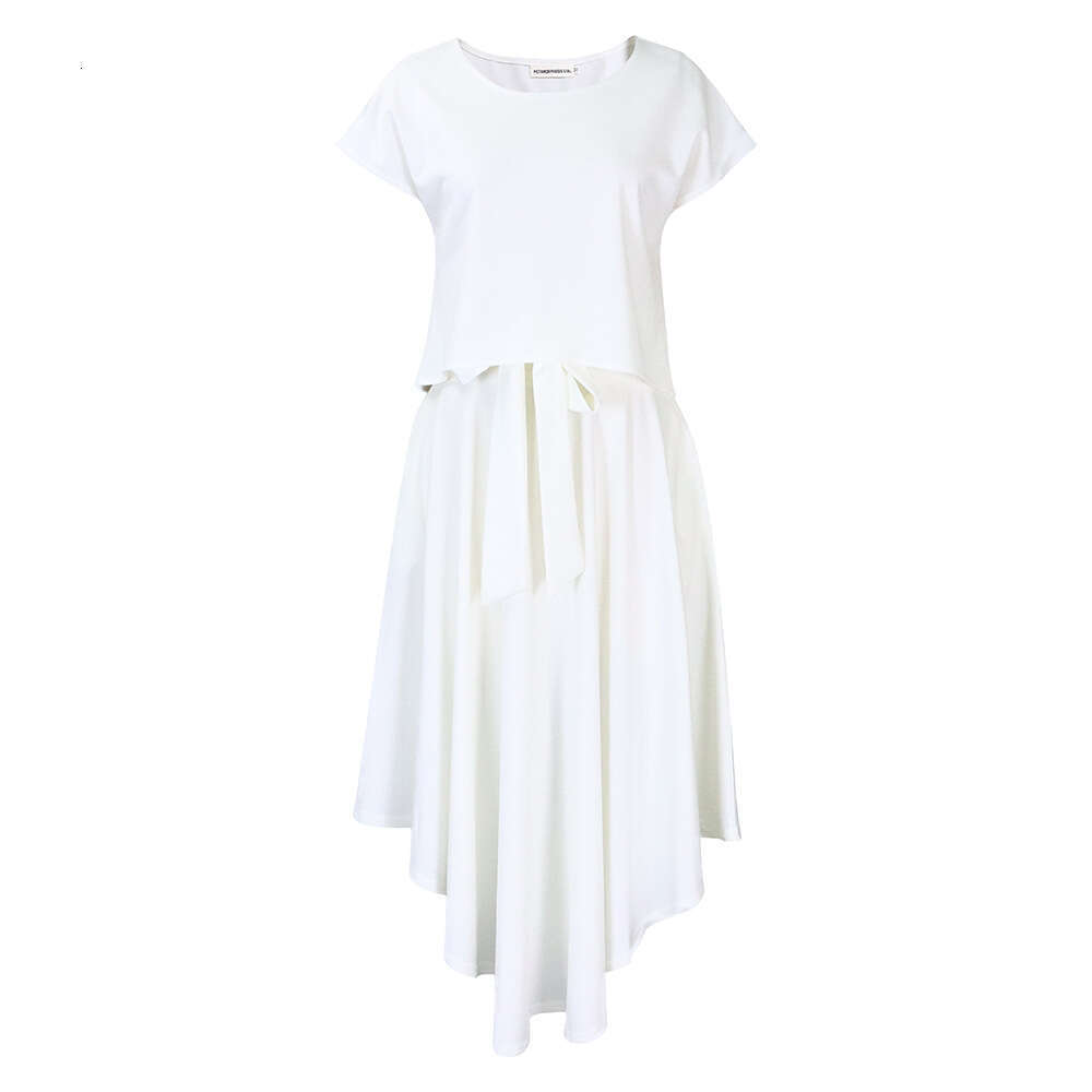 Women's Wear Women's New Fashionable And Elegant Casual Top Large Hem Skirt Set