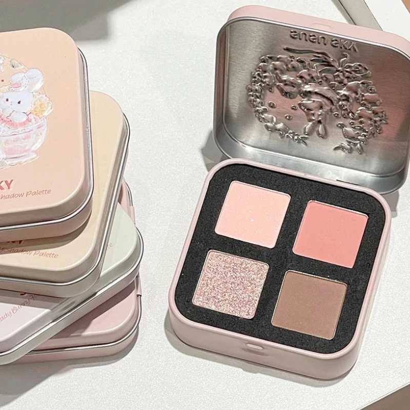 SUSU SKY Lady Rabbit 4-Color Eye Shadow Palette Matte Finish Skin-Tone Enhancing Naturally Blending Versatile for Everyday W250520