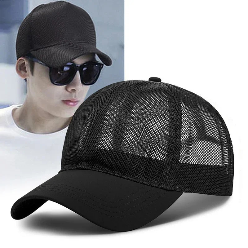 Outdoor Summer An-ti UV Quick Dry Cool Breathable Mesh Sunhat Sports Golf Baseball Cap Running Fishing Hiking Hat Trucker Visors 250519
