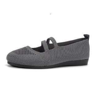 2024 NEW TOP plus size women's new knitted shoes flat bottom
