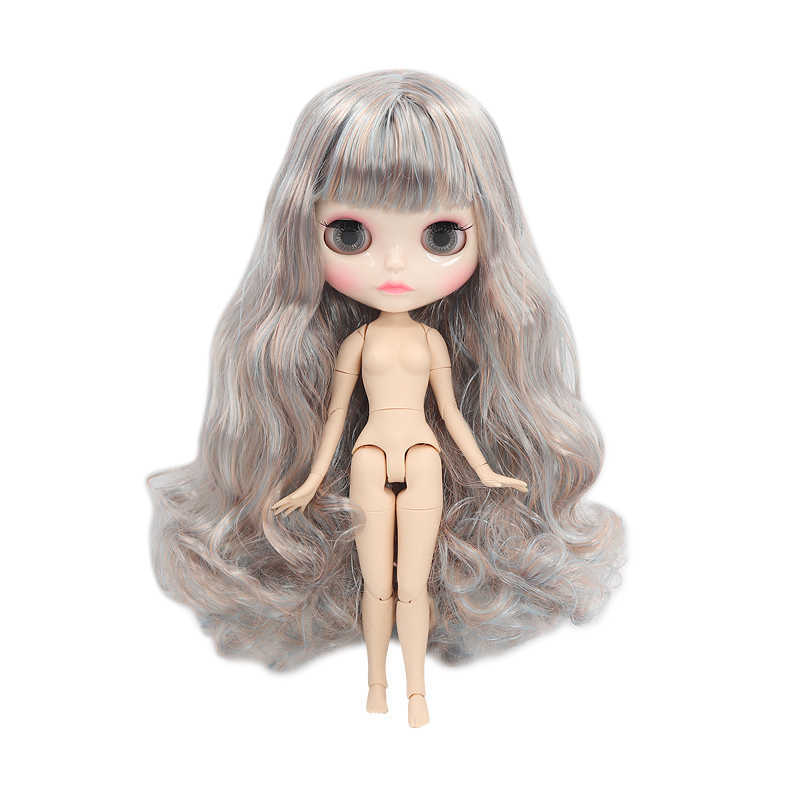 free shipping ICY DBS Blyth doll White Skin Glossy Matte face Joint body with hand set A B 1/6 bjd suitable diy makeup Special price