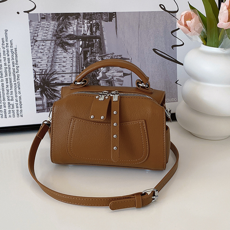 2023 New Trendy Fashionable Shoulder with High Quality and Western Style Handbag Boston Pillow Bag