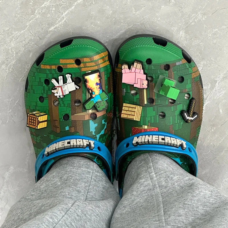 My World Anime Game Children Adult 3d Home Beach Shoes Summer Slippers Hole Sandals Slippers Eva Sandals For Kids Gift 250519