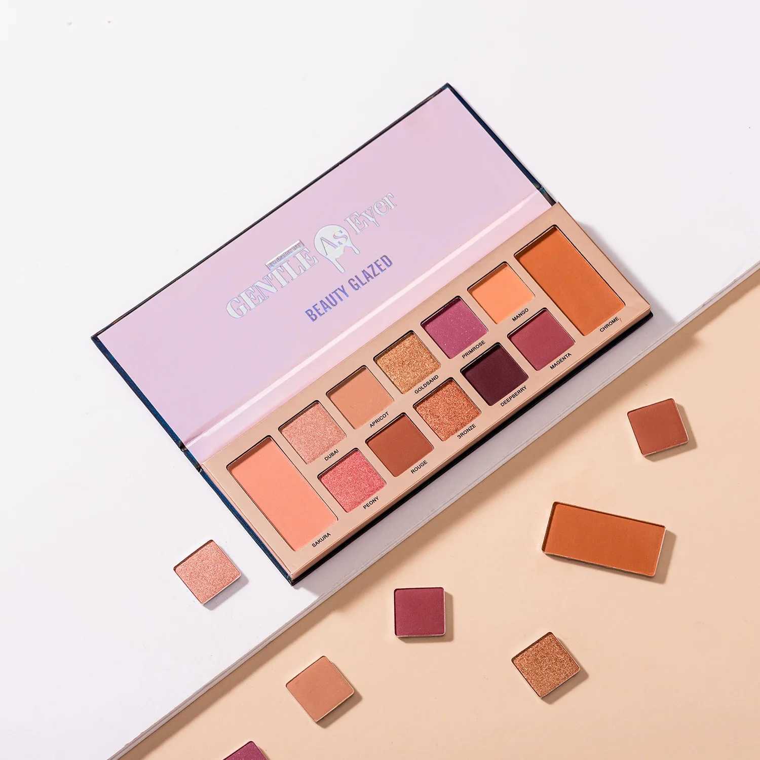 BEAUTY GLAZED 10 Colors Eyeshadow Palette Matte Shimmer Soft Touch Long Lasting Waterproof Pigmented Brighten Eyes Makeup Cosmet W250520