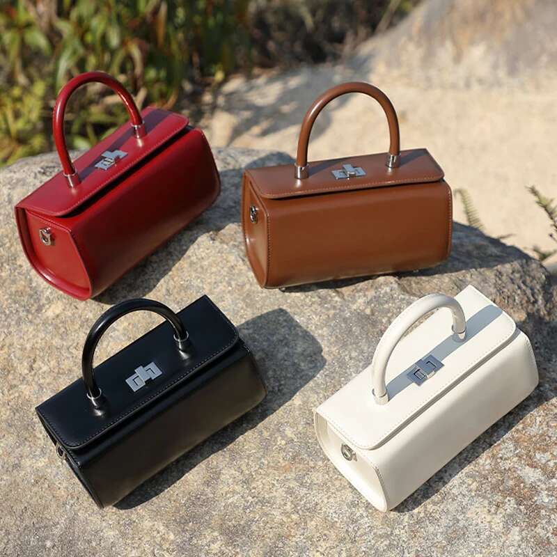 Summer Fashion Girls Simple Shoulder Slung Doctor Box Handbag Women Daily Commuting Crossbody Ladies Hand-held Small Square Bag