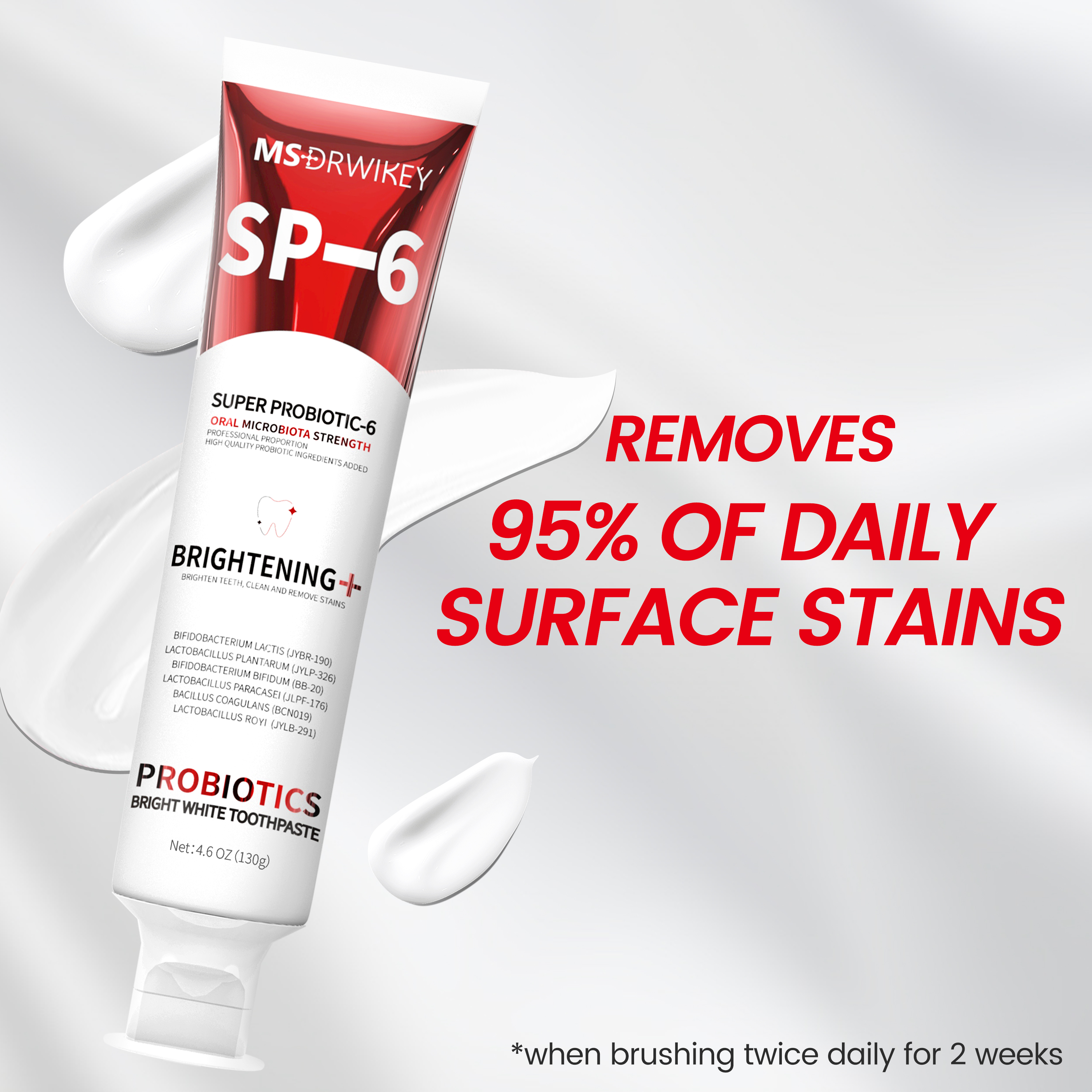 CEELIKE SP-6 Whitening Toothpaste and Teeth Whitening Strips Combo - Fresh Breath, Brightening Teeth, for Oral Care