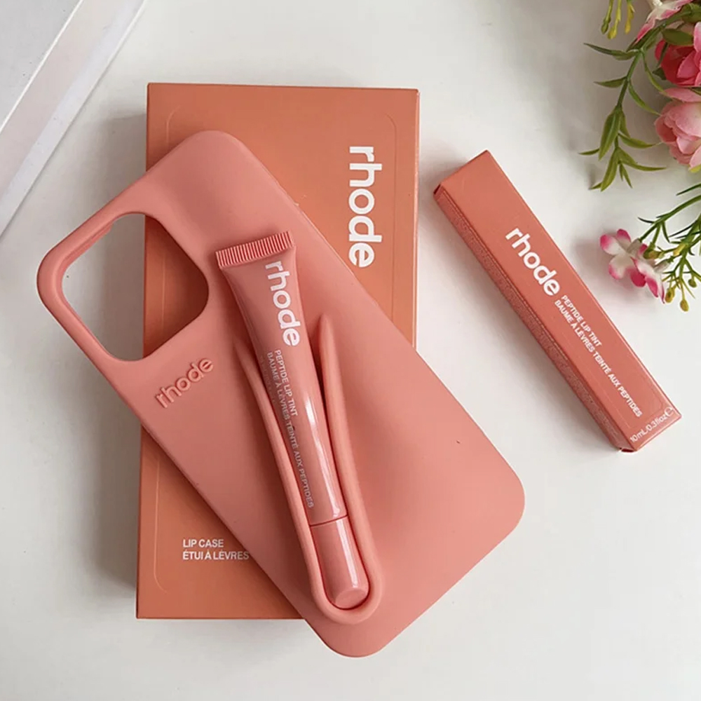 rhode Lip Balm Phone Case Lip Gloss Long-lasting Moisturizing Liquid Lipstick Toast Espresso Raspberry jelly Transparent Lip Glaze