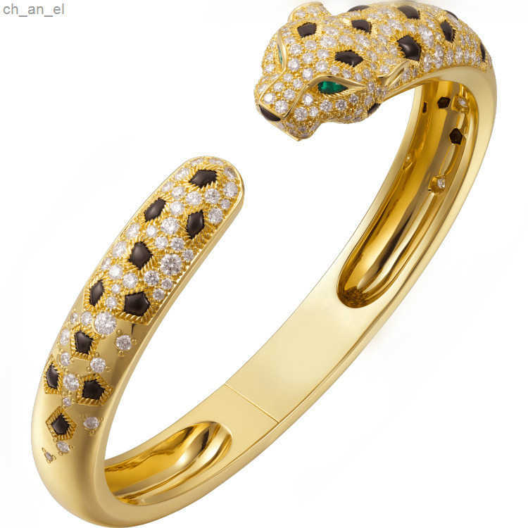 Luxury bracelets panther cuff bangles for women ring simple formal modern vintage designer braclet classical fashionable wedding ring opening faf095 S250821