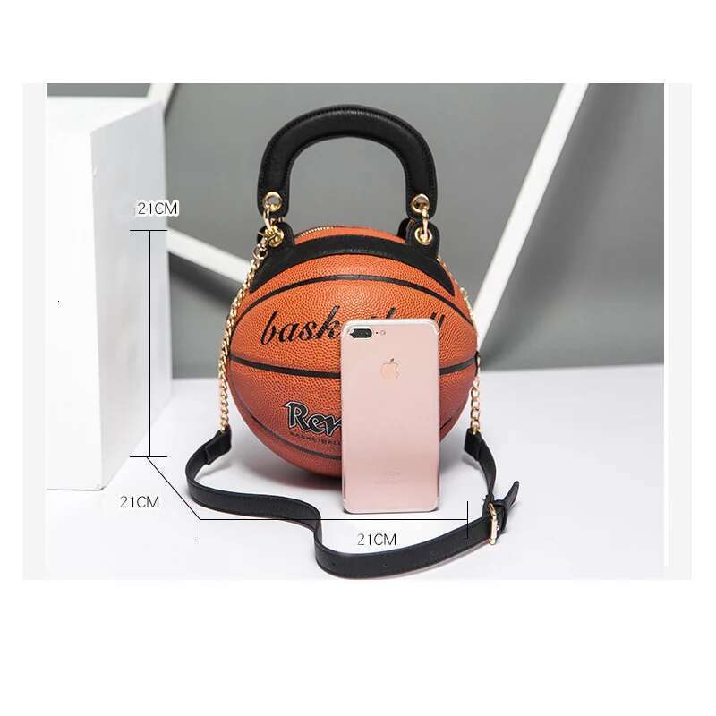 and handbags Designer basketball purses round crossbody Female Shoulder trend Women's bag