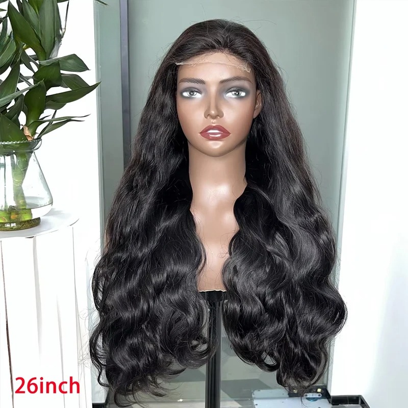 250 Density Body Wave 13x4 HD Transparent Lace Front Human Hair Wig black 13x6 Lace Frontal Wigs 36 Inch Pre Plucked synthetic lace front wigs