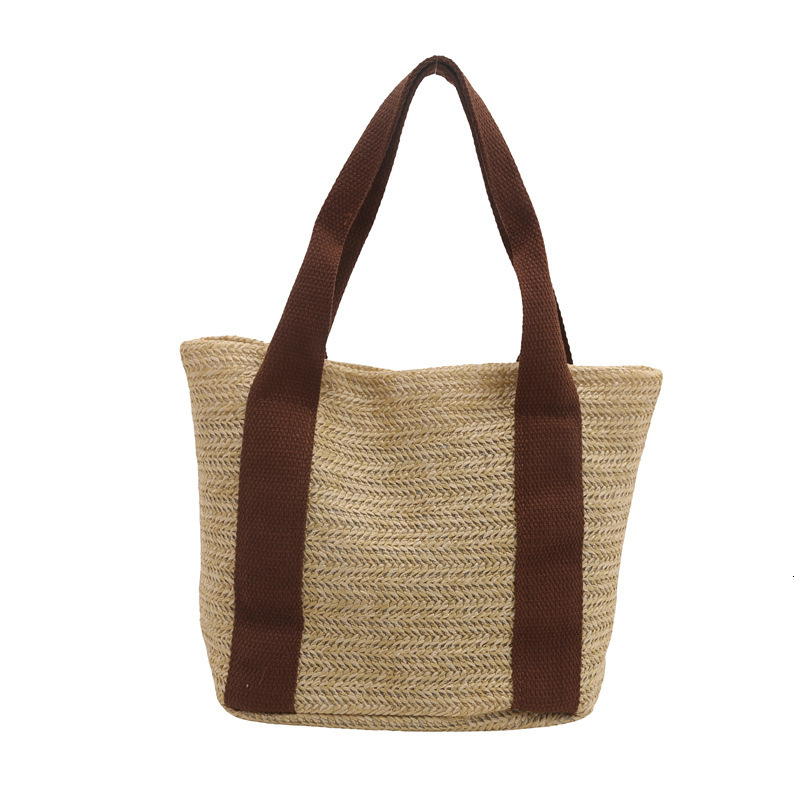 Free Delivery Designer Bag 2025 Spring Grass Women's Large Capacity Wind Woven Leisure Versatile Camping Picnic Bag Luxury Bag
