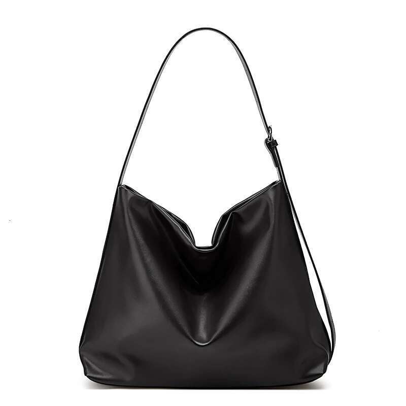 Women's Bags Designer Simple Retro Soft Leather Shoulder Bag, Solid Color Large Capacity Stray Bag