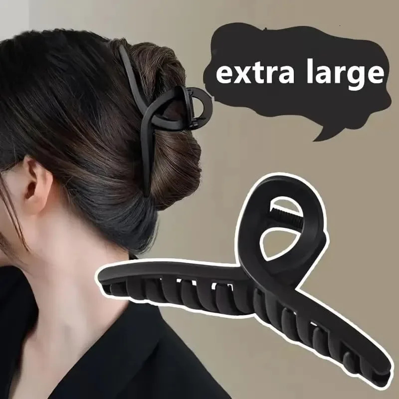 4-Piece Set of Womens Hair Claw Clips - Rectangular Stylish and Colorful Styling Hair Claw Clips - For Thick Hair 250517