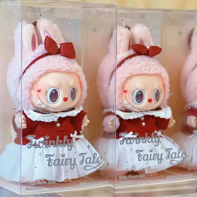 Monster Labubu Series Chicken Christmas Limit Twinkly Fairy Tale Vinyl Doll Pendant Keychain Kaii Toy Xmas Gift1 1 Replica Z250520