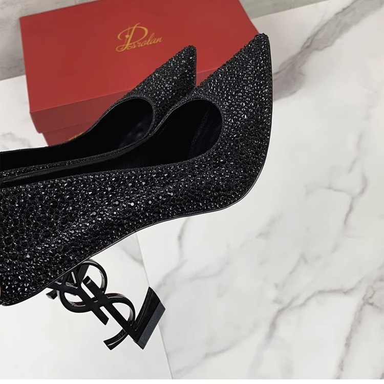 Free shipping designer women black gold comfortable breathable wear-resisting indoor high heels classics