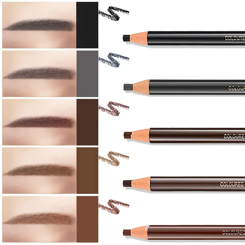 5 PCS Eyebrow Pencil Waterproof Peelable No Need Sharpener Microblading Eye Brow Pen Long Lasting Korean Makeup For Women 250515