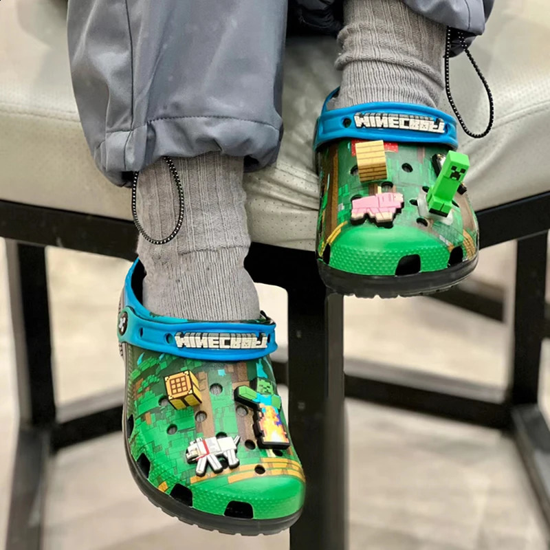 My World Anime Game Children Adult 3d Home Beach Shoes Summer Slippers Hole Sandals Slippers Eva Sandals For Kids Gift 250519