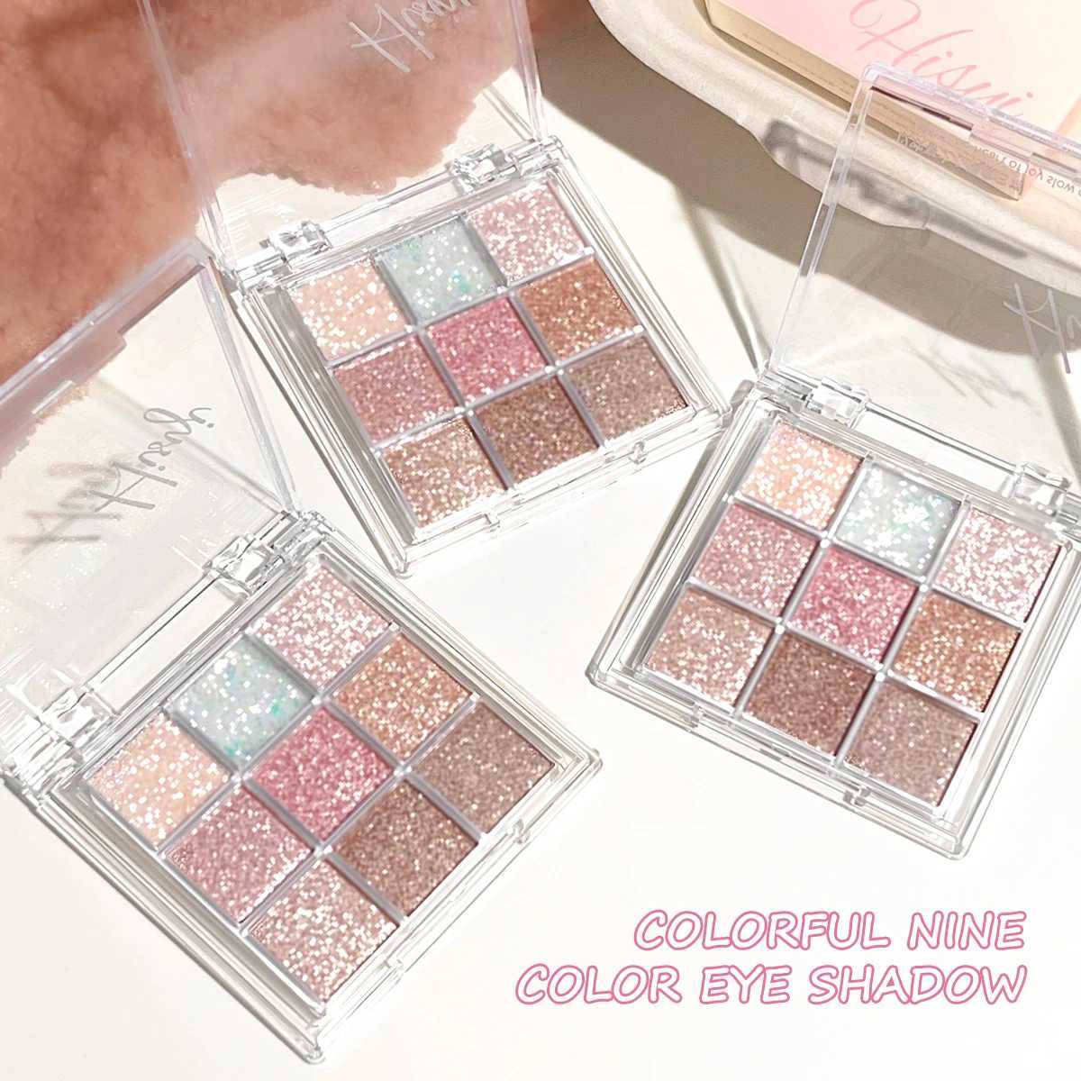 9 Color Eyeshadow Board Shimmery Matte Gloss Eyeshadow High Pigment Lasting Eyeshadow Board W250520