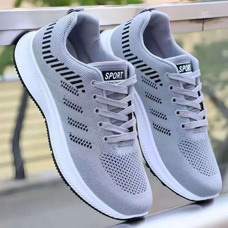 2025 Spring New Thick Running Anti slip Wear resistant Casual Shoes Men's Sports