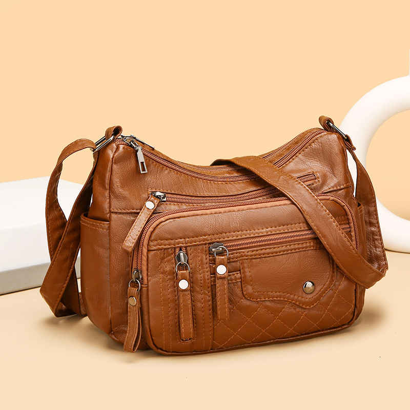 Top brand high-quality new fashion trend four season soft leather pocket premium multi-layer shoulder crossbody bag free designer bag
