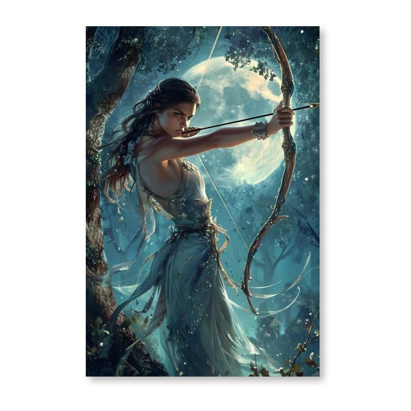 Artemis Canvas Poster Wall Art Decor Print Picture Paintings for Living Room Gift ForBedroom Decoration 08x12inch(20x30cm)