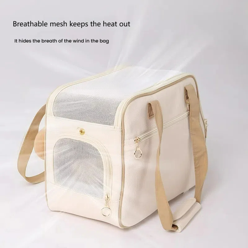 Portable Pet Carrier Bag for Cats & Small Dogs - Stress-Free Crossbody Shoulder Bag