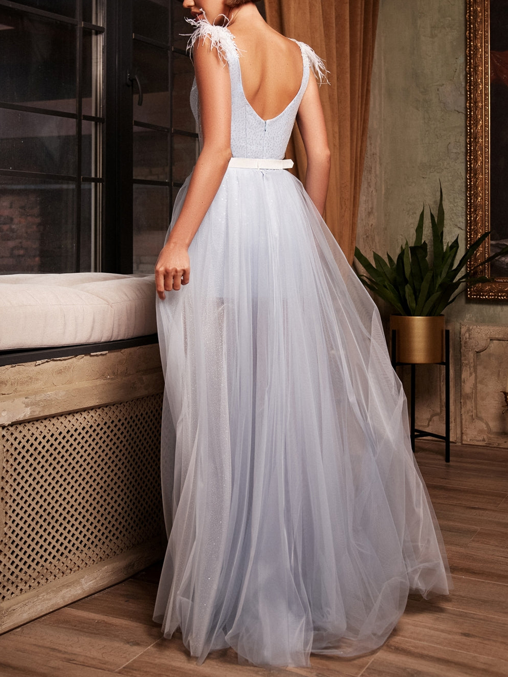 Sequined Evening Prom Dresses A Line Tea Length With Detachable Tulle Skirt Cocktail Dresses Customized Special Occasion Ball Gowns