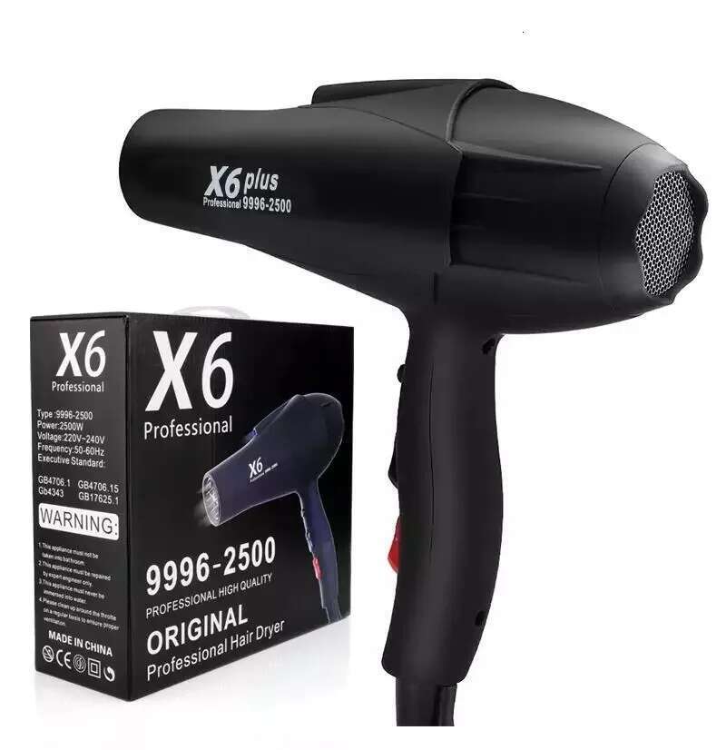 X5/X6 Plus New Negative Ion 2400W High Power Strong Wind Speed Drier Home Electric Hair Dryer Gift Box Packaging