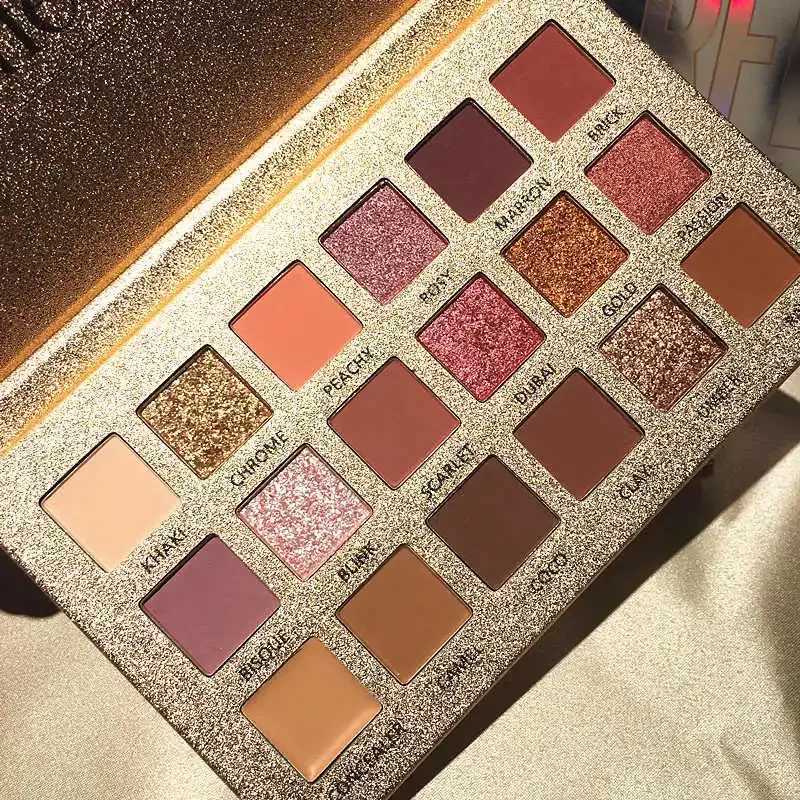Beauty Glazed Perfixt 18 Color Eyeshadow Palette Pearly Finish Earth Color ToneLong Lasting Natural BlendableGifts For WomenXJ250520
