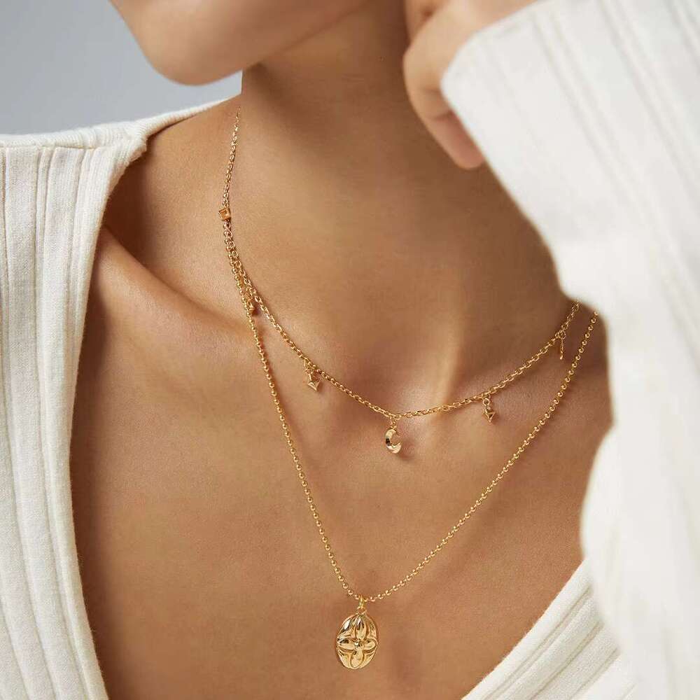 Yin inspired minimalist design, pure sier pendant necklace, elegant personification, bead chain, romantic wedding engagement party