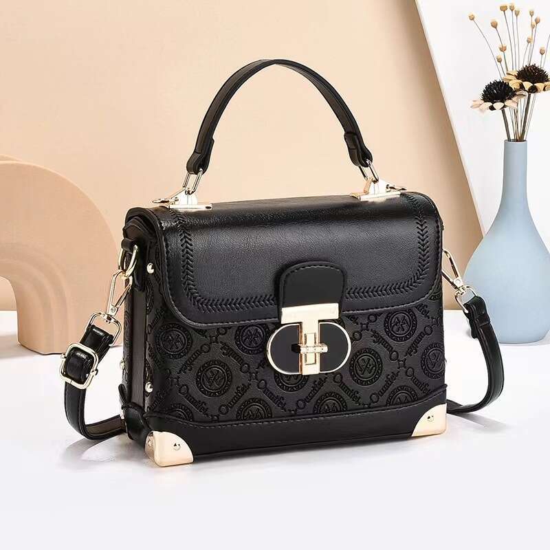 Square handbag fashionable single shoulder crossbody classic style Taizhou women s bag button flip cover