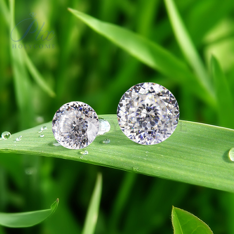Portuguese Cut Round Moissanite Wholesale Factory Direct Sales D VVS1 Grade GRA Certificate Synthetic Loose Moissanite Diamond Stone