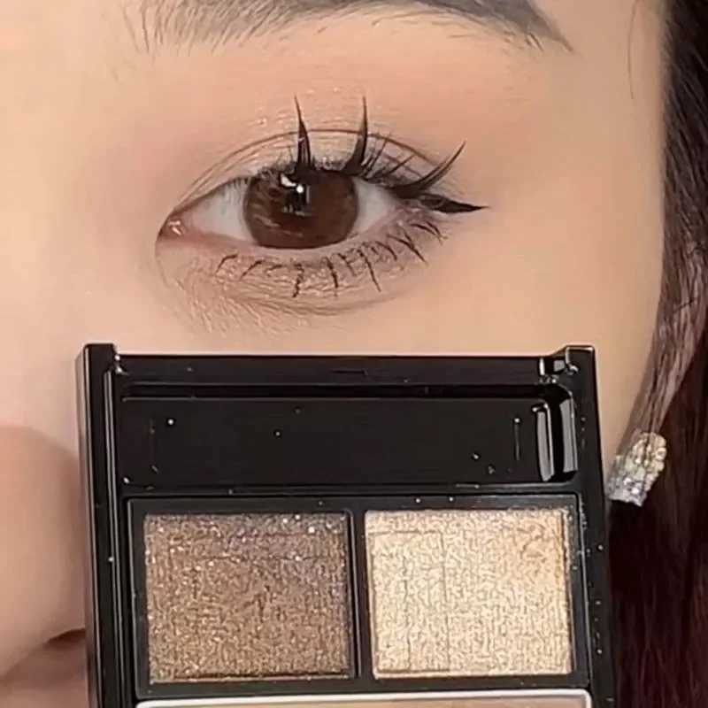 New 4-Color Eyeshadow Palette Earth Brown Matte Glitter Eyeshadow Natural Brighten Pearlescent Shimmer Eye Shadow Makeup PaletteXJ250520