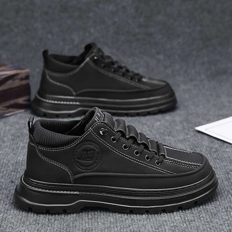 Designer casual shoes ML2025 New Trend Explosive Fashion British Boots , Everyday Lace Up Boots