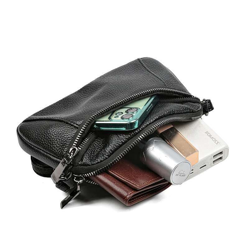 New Patchwork Single Shoulder Crossbody Head Layer Cowhide Small Bag Advanced Fashion Simple