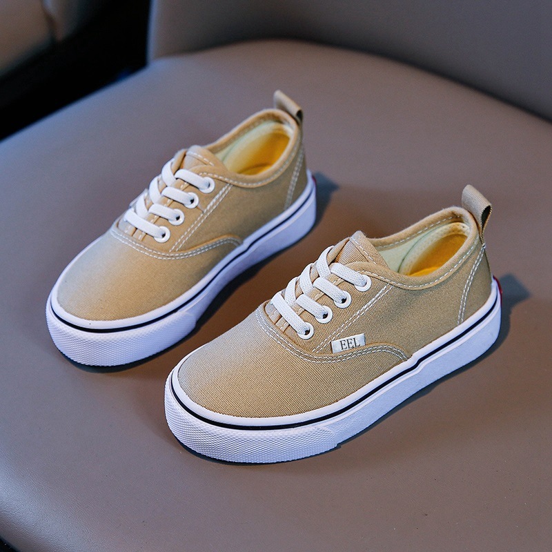 Ddmyshoesvip Children S Fashionable Board New Style Girls Solid Color Canvas Simple Children S Shoes Boys Soft Soled Casual Shoes
