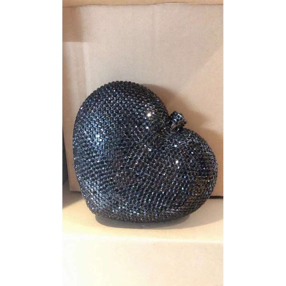 Heart Shaped Crystal Evening Clutch Bag Women Designer Rhinestones Purses And handbag Wedding Party Stones Day Clutches