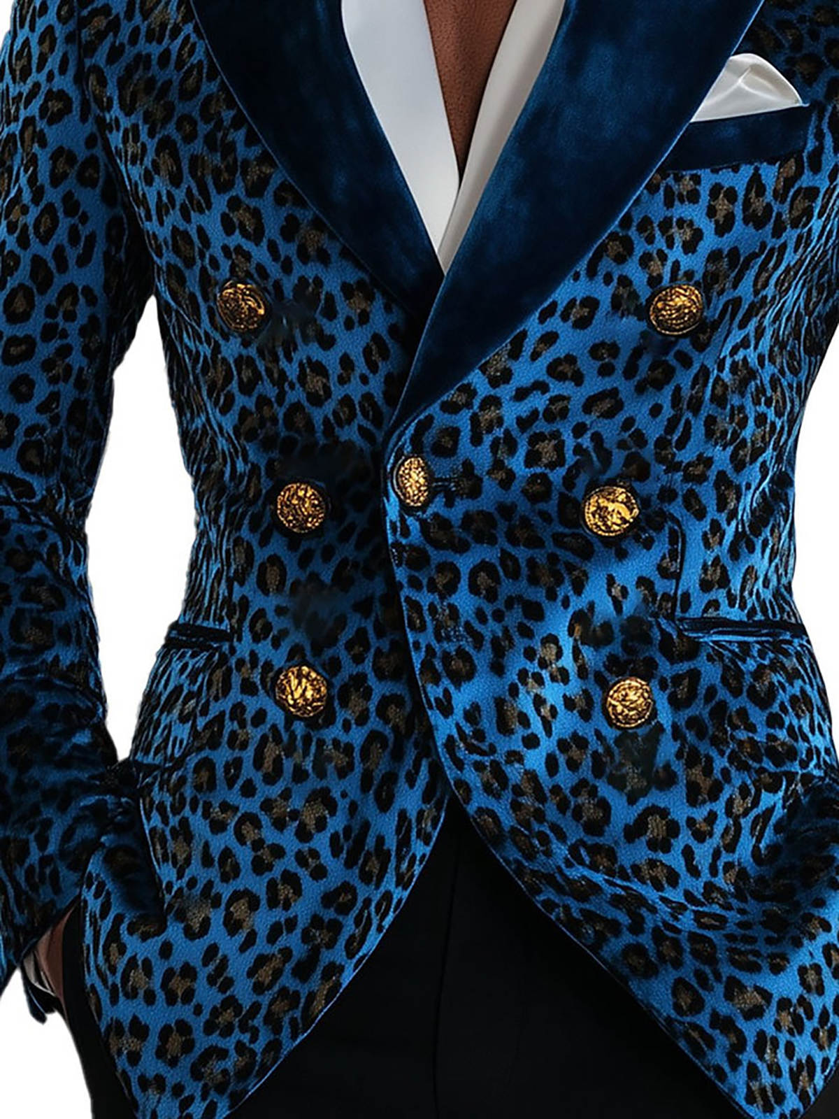 New Designer Men Suit 2 Pieces Printed With Peaked Lapel For Wedding Banquet Work Business Tuxedo Set Jacket With Pants(Coat+Pants)